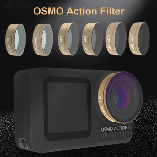 Osmo Action Filter ND 4 8 16 32/CPL/UV/Star Optical Glass Lens Filters Set For DJI Osmo Action Sport Camera Lenses Accessories