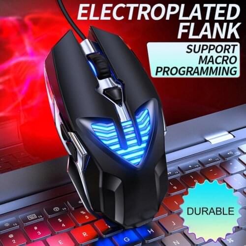 Original G4 Wired Mouse BackLight High Sensitivity 6 Keys Macro Programming Gaming Mechanical Mouse For Game Computer Tablet PC