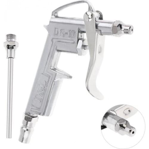 Cleaning Gun Mini Pneumatic Blowing Dust Gun Tool with 7.5mm Air Inlet Port and Replacement Long Nozzle for Cleaning Dust