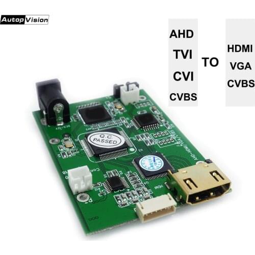 AHD41 4-in-1 HD Video Signal Convertor Board AHD TVI CVI CVBS signal to HDMI VGA CVBS signal convertor board AHD41