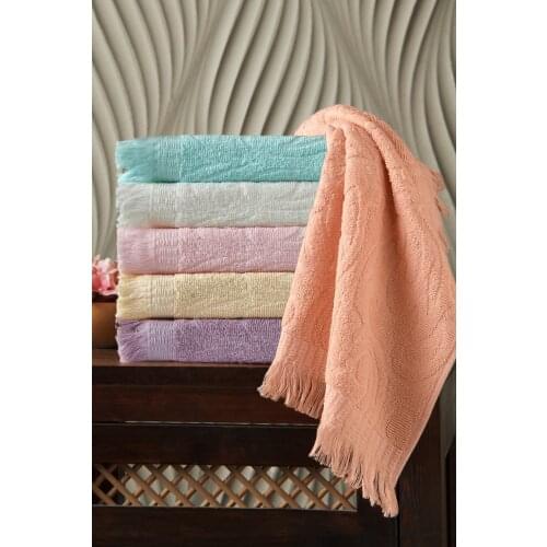 100 Cotton Turkey Production Extra Soft 6 Pcs Towel 50x90 Adult Absorbent Fabric Coral Towel Home Bathroom for towel Sets