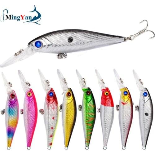 1PCS Quality Laser Minnow Fishing Lure 9.4g 10cm Hard Crankbait Wobblers Artificial Floating Jerkbait Trolling Bass Isca Carp