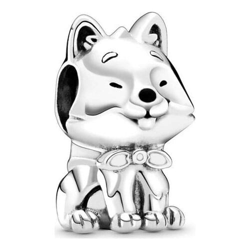 925 Sterling Silver Beads Charm Lovely Akita Bead Charms Fit Original Pan Women Bracelets & Bangle Diy jewelry 2020