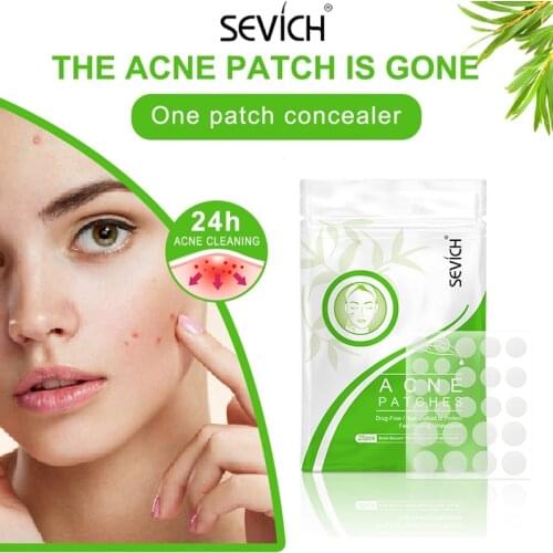 Sevich 25 Patches Tea Tree Acne Pimple Patch Acne Treatment Stickers Pimple Remover Tool Blemish Spot Skin Care