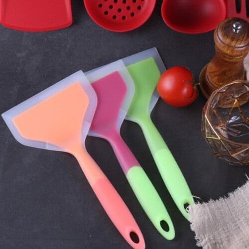 Food Grade Silicone Pancake Spatula High Temperature Resistant Flip Steak Non-Stick Pan Kitchen Cooking Baking Artifact Tools
