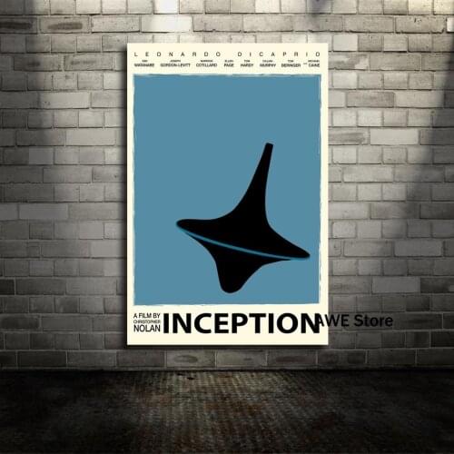 Modern Retro Inception Dream Movie Poster Prints Sci-Fi Film Classic Design Inception Minimal Poster Canvas Painting Home Decor
