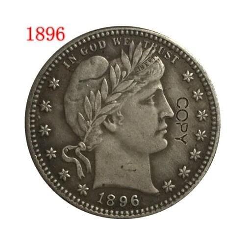 USA 1896 P,O,S BARBER OR LIBERTY HEAD QUARTER DOLLARS COPY COINS