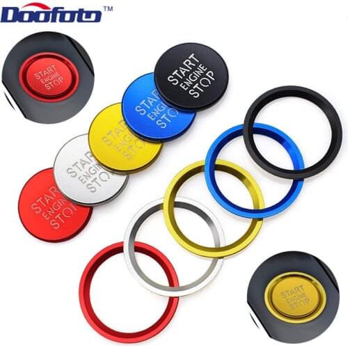 Car Styling Sticker Ring Auto Engine Start Stop Button Cover Case For Audi a4 b8 b9 a6 4f c7 q3 q5 s3 a3 8v 8p 8l Accessories
