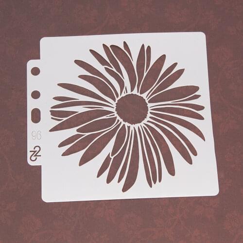 5PCS New flower Layering Stencils Drawing Color Spray stencil DIY Scrapbook photo album DIY Paper Card Crafts