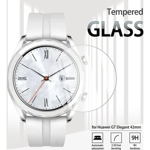 Huawei GT Elegant Tempered Glass Screen Protector For Huawei Watch GT Elegant 42mm SmartWatch Anti-Scratch Transparent Film