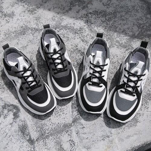 Womens old shoes autumn new 2019 fashion mesh breathable muffin bottom womens shoes students comfortable running shoes