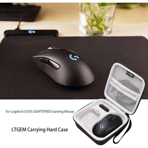 LTGEM EVA Hard Case for Logitech G703 Lightspeed Gaming Mouse - Travel Protective Carrying Bag