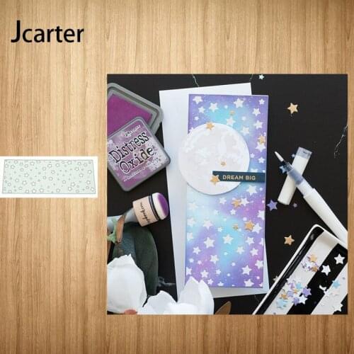 Stars Hole Rectangle Frame Metal Cutting Dies Shape Scrapbooking Craft Die Cut Stencil Card Make Mould Sheet Decoration Design