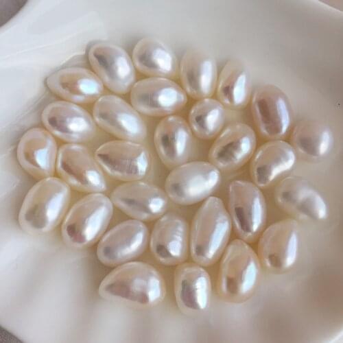 10pcs/lot irregular long baroque shape jewelry diy making genuine natural pearl beads high quality