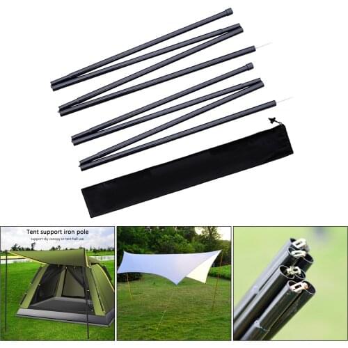 2pcs Portable Tarp Support Poles 190cm Tent Rod Shelter Building Sticks Trail Raised Tipi Wind Spinner Work Big Tent Pipe