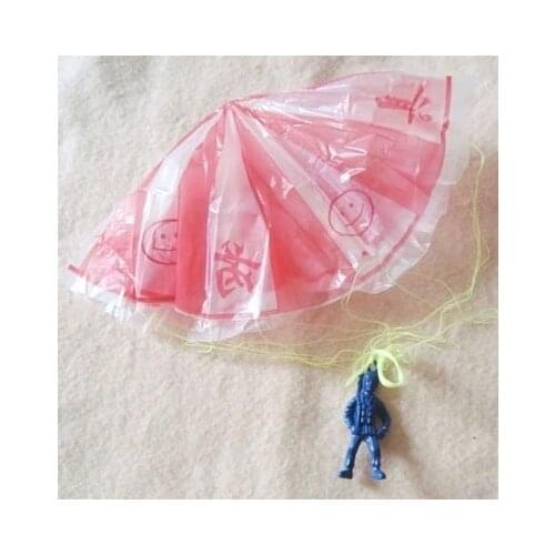 2pcs hand throwing parachute soldiers mini outdoor sports games toys childrens students small gifts