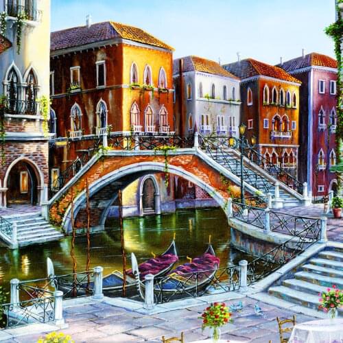 Diamond Painting Venice Scenic 5d Diy Mosaic Full Square Round Drill Diamant Of Rhinestone Daimond Embroidery Pictures Sale