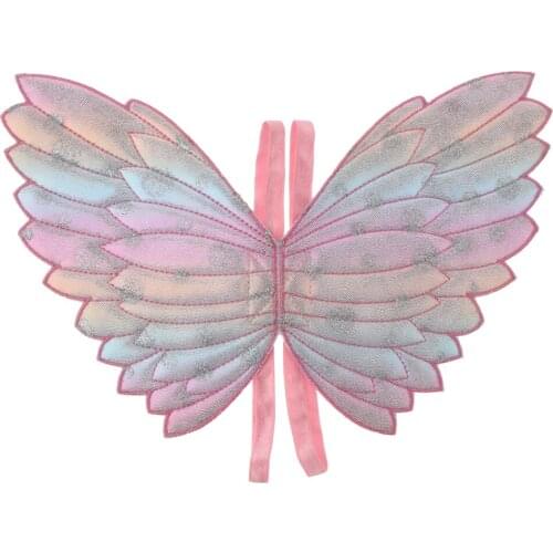 Child Girl Butterfly Wing Scarf Cosplay Costume Dress Up Photo