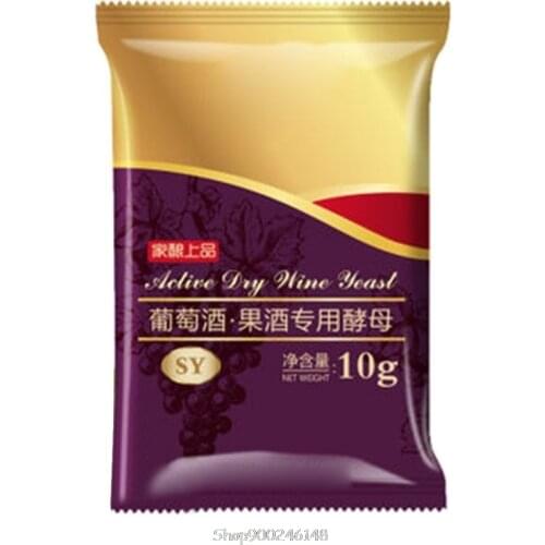 10g Wine Yeast Home Brewing Saccharomyces Cerevisiae fruit wine Yeast 10g For 50KG Grape Alcohol Active Dry Yeast Liquor O20 20