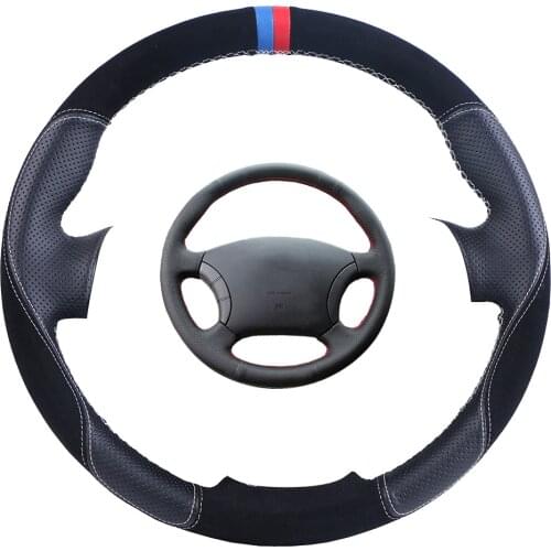 Custom Car Steering Wheel Cover Black For Great Wall Haval Hover H3 H5 Wingle 3 Wingle 5 Suede Leather Auto Steering Wheel Braid