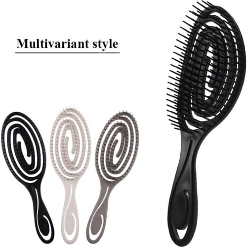Curved Mosquito Coil Style Hair Massage Comb Air-cushion Comb Beauty Tool Sealed Bag Big Curved Comb
