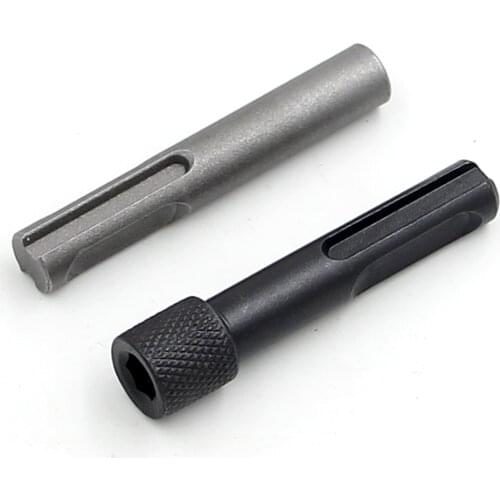 2pcs Magnetic SDS Plus To 1/4"(6.35mm) Hex Socket Shank Screwdriver Holder Electric Hammer Keyless Drill Chuck Adaptor Converter