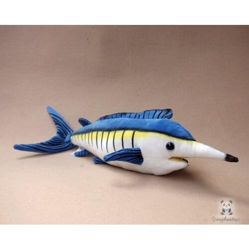 Stuffed Marine Animals Dolls Real Life Plush Blue Marlin Doll Kids Toys Puzzle Gifts Rare Good Quality