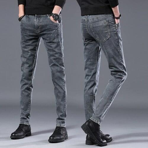 2020 spring autumn New men Jeans Black Classic Fashion Designer Denim Skinny Jeans mens casual High Quality Slim Fit Trousers