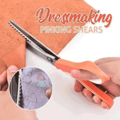 Dressmaking Pinking Shears Sewing Dressmaking Tailor scissors Shear Pinking Scissor Leather Handicraft Upholstery Tool Sewing Ac