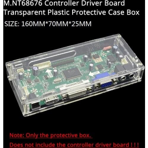 LED/LCD display driver controller board transparent protective case box For our M.NT68676 controller driver card mother board