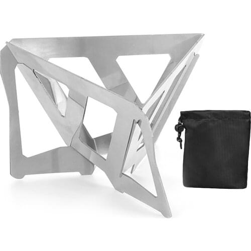 Stainless Steel Coffee Filter Cup Folding Portable Coffee Drip Rack Dripper