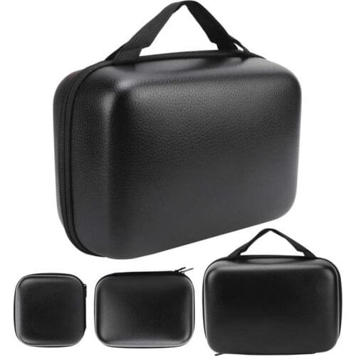 Fishing rod bag fishing tool Fishing Reel Cases Cover PU Leather Hard Fishing Reel Protective Case Pouch Storage Box Large