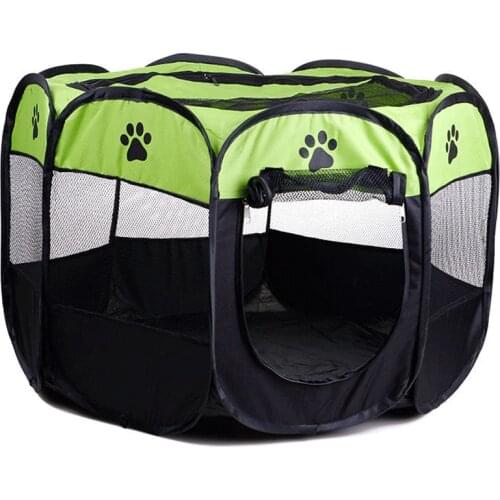 Waterproof And Scratch Resistant Cat Dog Cage Pet Supplies Cat Delivery Room Folding Octagonal Fence Oxford Cloth For Pet Room