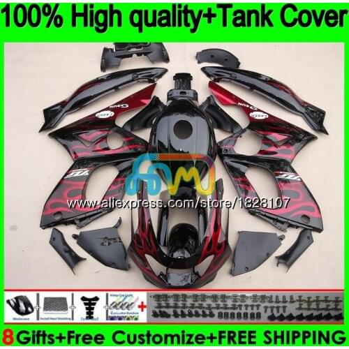 YZF-600R For YAMAHA YZF600R Thundercat 96 Red flames 97 98 1999 2000 2001 02 72BS.42 YZF 600R 1996 1997 1998 99 00 01 Fairing