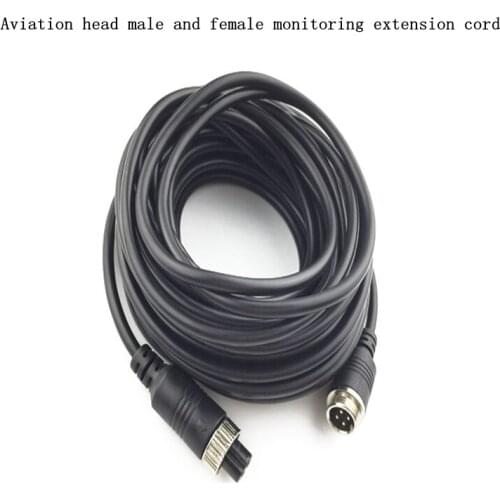 Aviation head power video cable bus reversing camera extension cable 4P reversing image cable