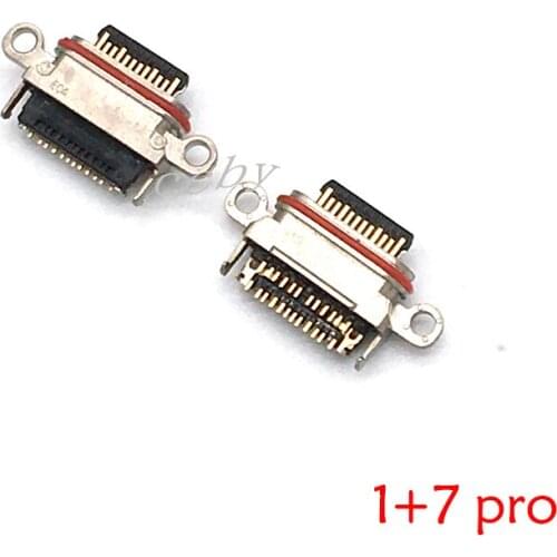 2pcs USB Charging Port Plug Dock Connector Socket For OnePlus 7 Pro Replacement Parts