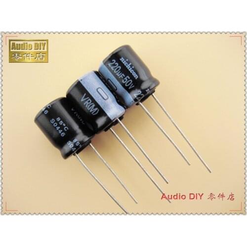 20PCS/100PCS Nichicon VR Series 220uF 50V 50V220UF Electrolytic Capacitor