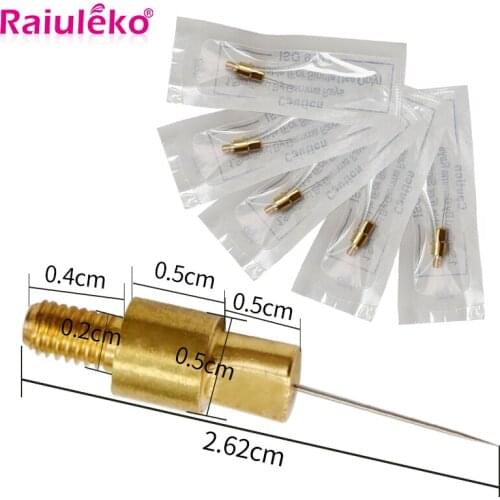 20Pcs Plasma Pen Mole Tattoo Removal Pen Accessories Copper Material Dot Replaceable Needles For Laser Removal Freckle Spot Mole