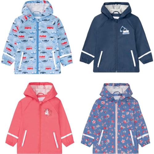 2021 Hooded Waterproof Jacket Boy Sports Girls Raincoat Outdoor Kids Windbreaker Beach Children Outerwear Winter Baby Rain Coat