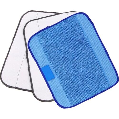 3pcs/lot dry&wet Microfiber cleaning mop pads for braava 320 380 380t mint 5200C 5200 4200 4205 Washable vacuum cleaner parts