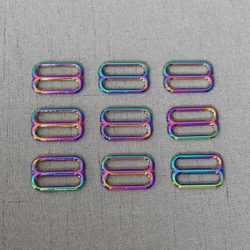 50 Pcs/Pack 25mm Metal Adjustable Square Ring Buckles Bronze Sliver Garment Blet DIY Needlework Luggage Sewing Handmade 25BXK-c