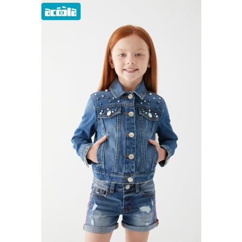 Джинсовые куртки для девочек ACOOLA China At AliExpress