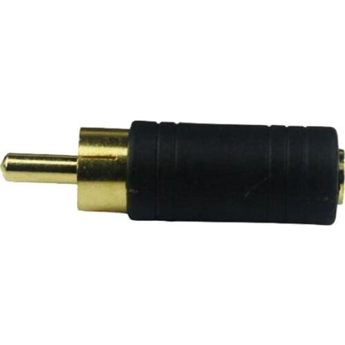 5pcs High Quality RCA Male Plug to 3.5mm Stereo Female Jack Audio Video Converter Adapter