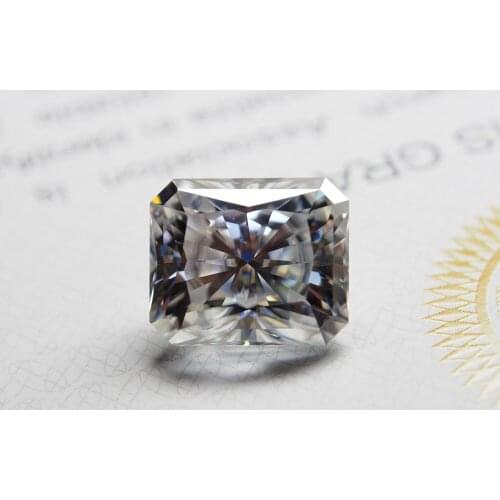 9*11mm Radiant Cut 4.79carat White Moissanite Stone Loose Moissanite Diamond for Wedding Ring