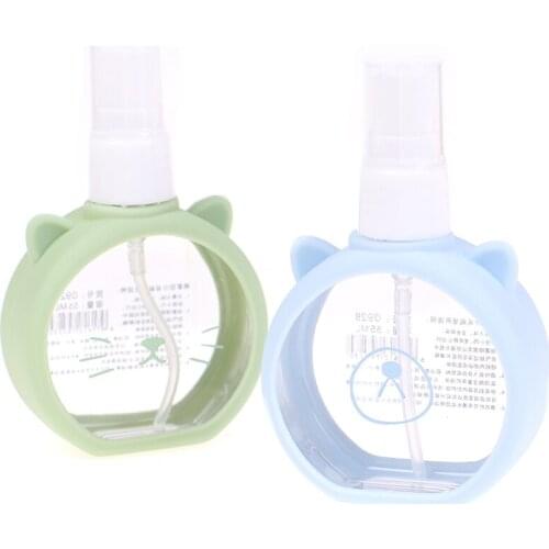 Spray bottle, cute silicone sleeve perfume spray bottle cat perfume bottle Cartoon small spray bottle, fine high quality