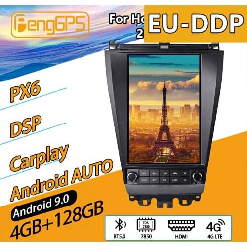 For Honda Accord 7 Android Radio 2003 - 2007 Car Multimedia Player GPS Navi unit Autoradio Audio Stereo Cassette Recorder Tesla