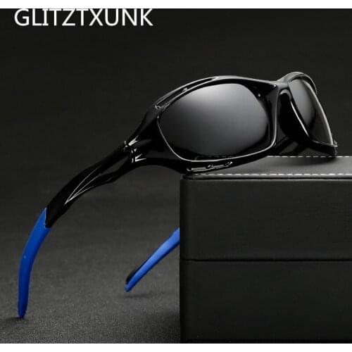 Glitztxunk Polarized Sunglasses Men Women Square Fashion Brand Designer Vintage Sports Driving Sun Glasses Male Goggles UV400