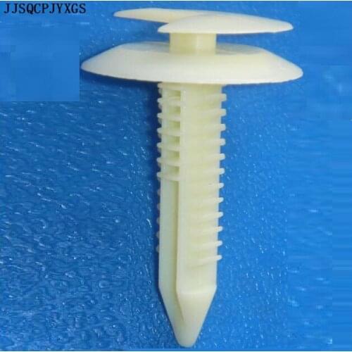 JJSJQCPJYXGS Fit into 8mm hole nylon white fastener clips door panel retainer for Americian car 101226901 from 1987-ON