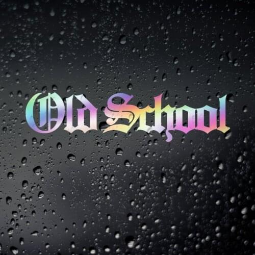 Old School Oil Slick Chrome Classic Car Sticker - JAP Tuner Drift Stance Tengoku Japanese Tuner Retro Car