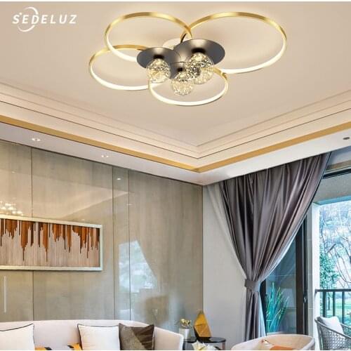New Flower Chandeliers For Living Room Bedroom Study Home Lights Modern Led Ceiling Lamp With Remote Control Brightness Fixtures